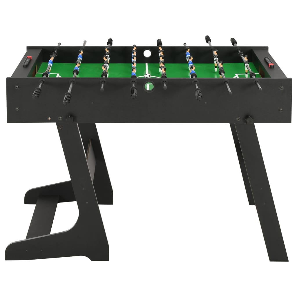 VidaXL Voetbaltafel inklapbaar 121x61x80 cm zwart