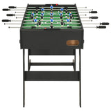 VidaXL Voetbaltafel inklapbaar 121x61x80 cm zwart