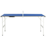 Vidaxl tafeltennistafel 152x76x66 cm met net 152x76x66 cm blauw