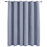 Vidaxl gordijn verduisterend met metalen ringen 290x245 cm grijs