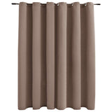 Vidaxl gordijn verduisterend met metalen ringen 290x245 cm taupe