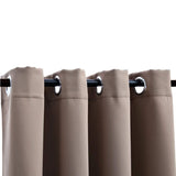 Vidaxl gordijn verduisterend met metalen ringen 290x245 cm taupe