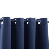 Vidaxl gordijn verduisterend met metalen ringen 290x245 cm blauw