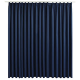 Vidaxl gordijn verduisterend met haken 290x245 cm blauw