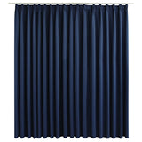 Vidaxl gordijn verduisterend met haken 290x245 cm blauw