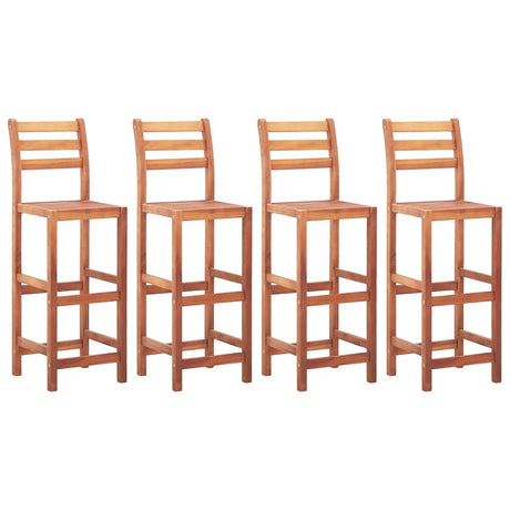 Vidaxl barstoelen 4 st massief acaciahout
