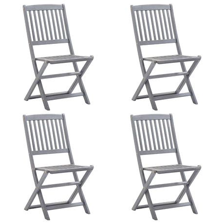 Vidaxl tuinstoelen 4 st inklapbaar massief acaciahout