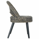 Vidaxl fauteuil kubu rattan zwart