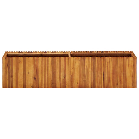 Vidaxl plantenbak verhoogd 200x30x50 cm massief acaciahout