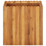 Vidaxl plantenbak verhoogd 50x50x50 cm massief acaciahout