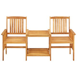 Vidaxl tuinstoelen met theetafel 159x61x92 cm massief acaciahout