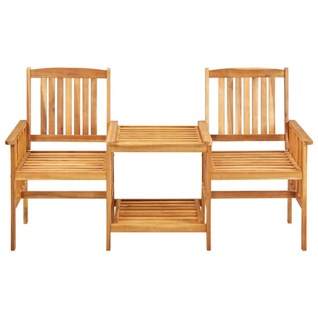 Vidaxl tuinstoelen met theetafel 159x61x92 cm massief acaciahout