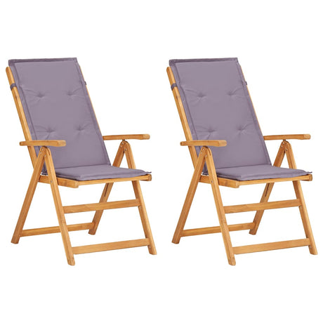 Vidaxl tuinstoelen 2 st verstelbaar massief acaciahout bruin