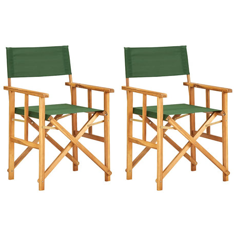Vidaxl regisseursstoelen 2 st massief acaciahout groen