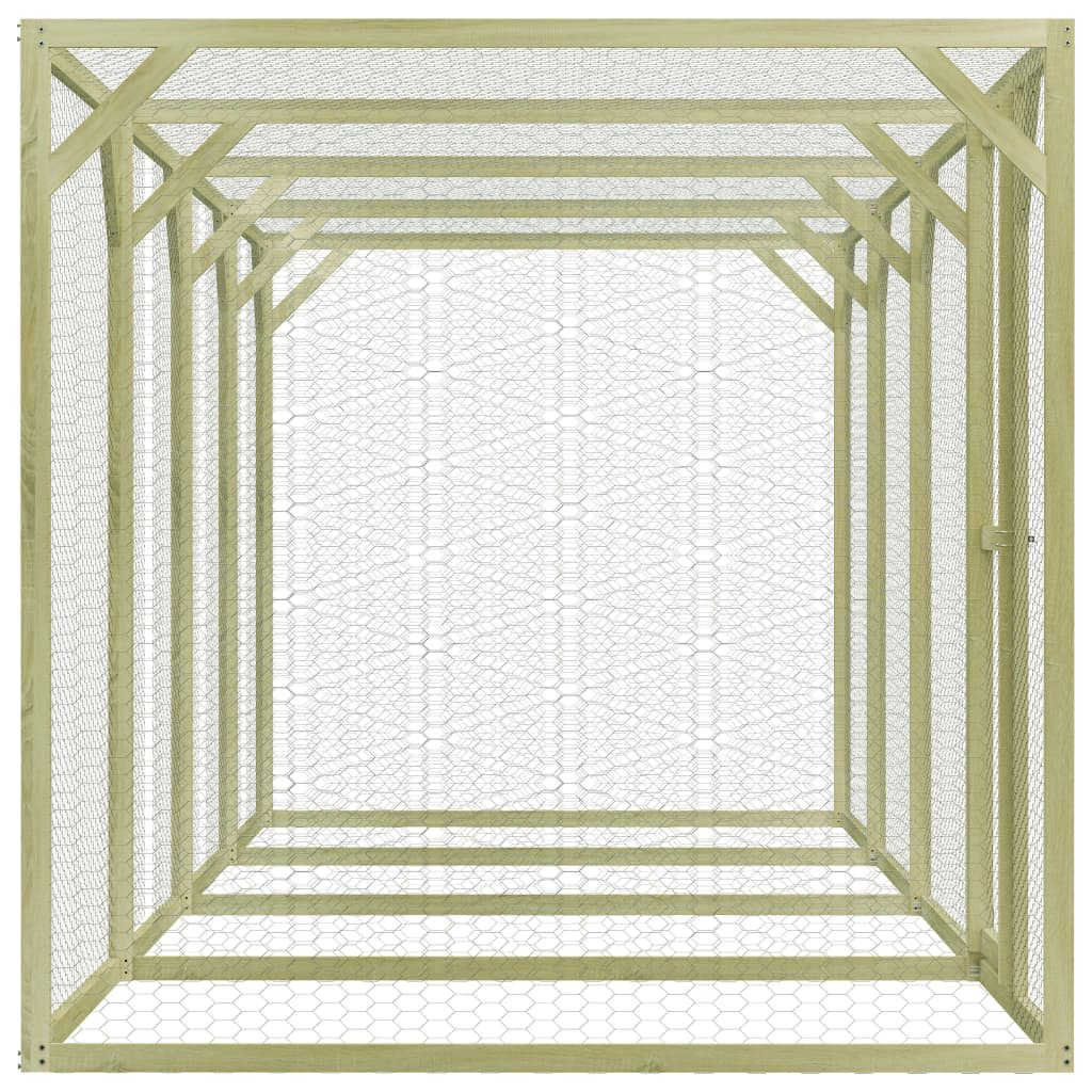 VidaXL Kippenhok 1,5x6x1,5 m geïmpregneerd grenenhout