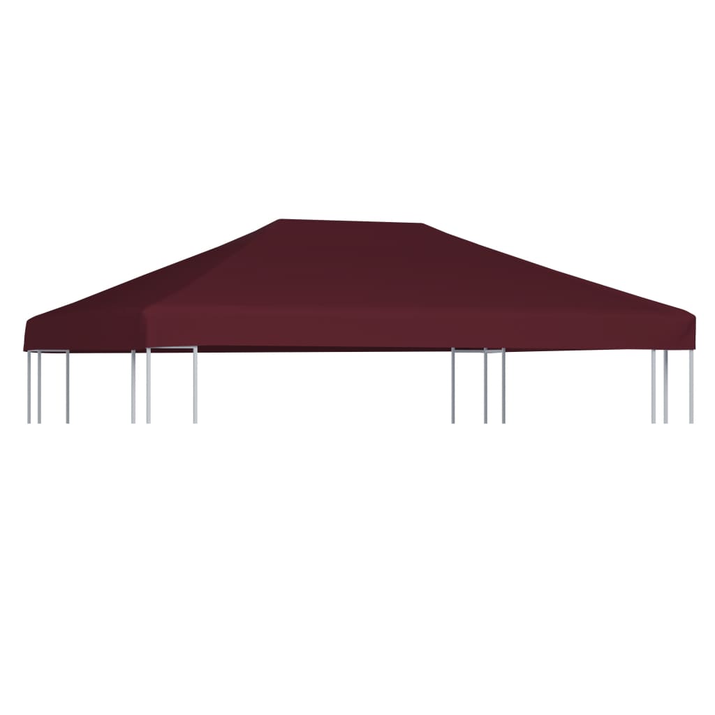 Vidaxl prieeldak 310 g m² 3x4 m bordeaux