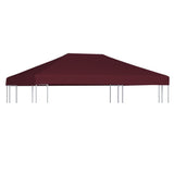 Vidaxl prieeldak 310 g m² 3x4 m bordeaux