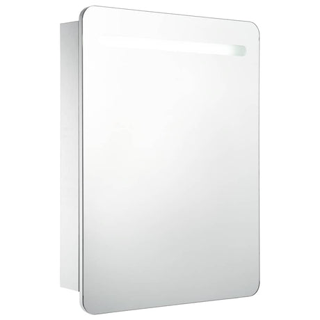 Vidaxl badkamerkast met spiegel en led 60x11x80 cm