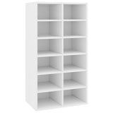 Vidaxl schoenenrek 54x34x100,5 cm bewerkt hout wit