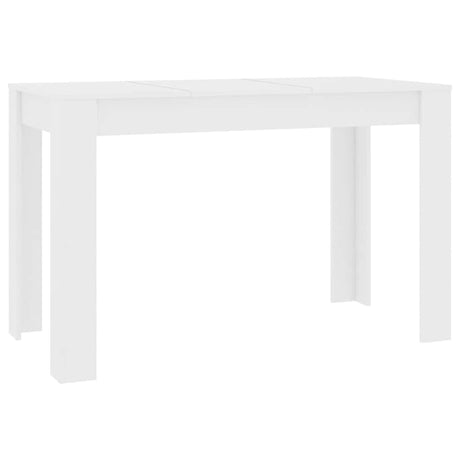 Vidaxl eettafel 120x60x76 cm bewerkt hout wit