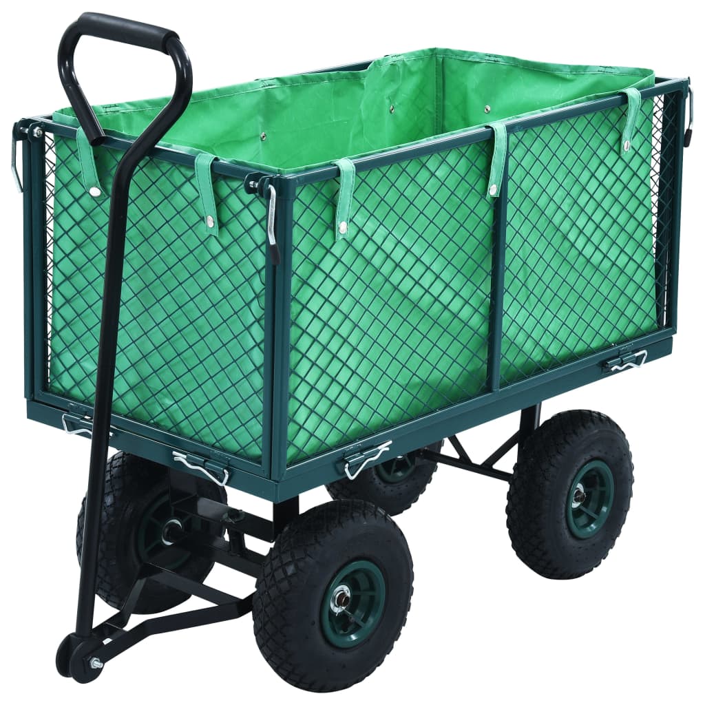 VidaXL Tuinwagen 350 kg groen