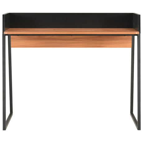 Vidaxl bureau 90x60x88 cm zwart en bruin