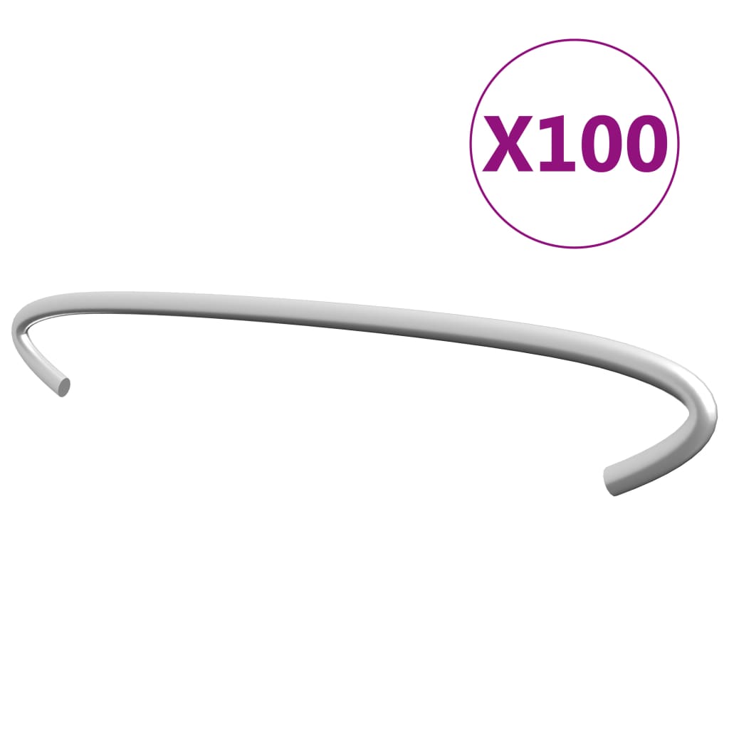 Vidaxl gabionhaken 100 st 20 cm gegalvaniseerd staal