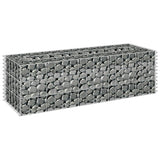 Vidaxl gabion plantenbak verhoogd 90x30x30 cm gegalvaniseerd staal