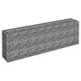 Vidaxl gabion plantenbak verhoogd 180x30x60 cm gegalvaniseerd staal