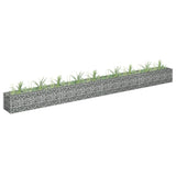 Vidaxl gabion plantenbak verhoogd 360x30x30 cm gegalvaniseerd staal