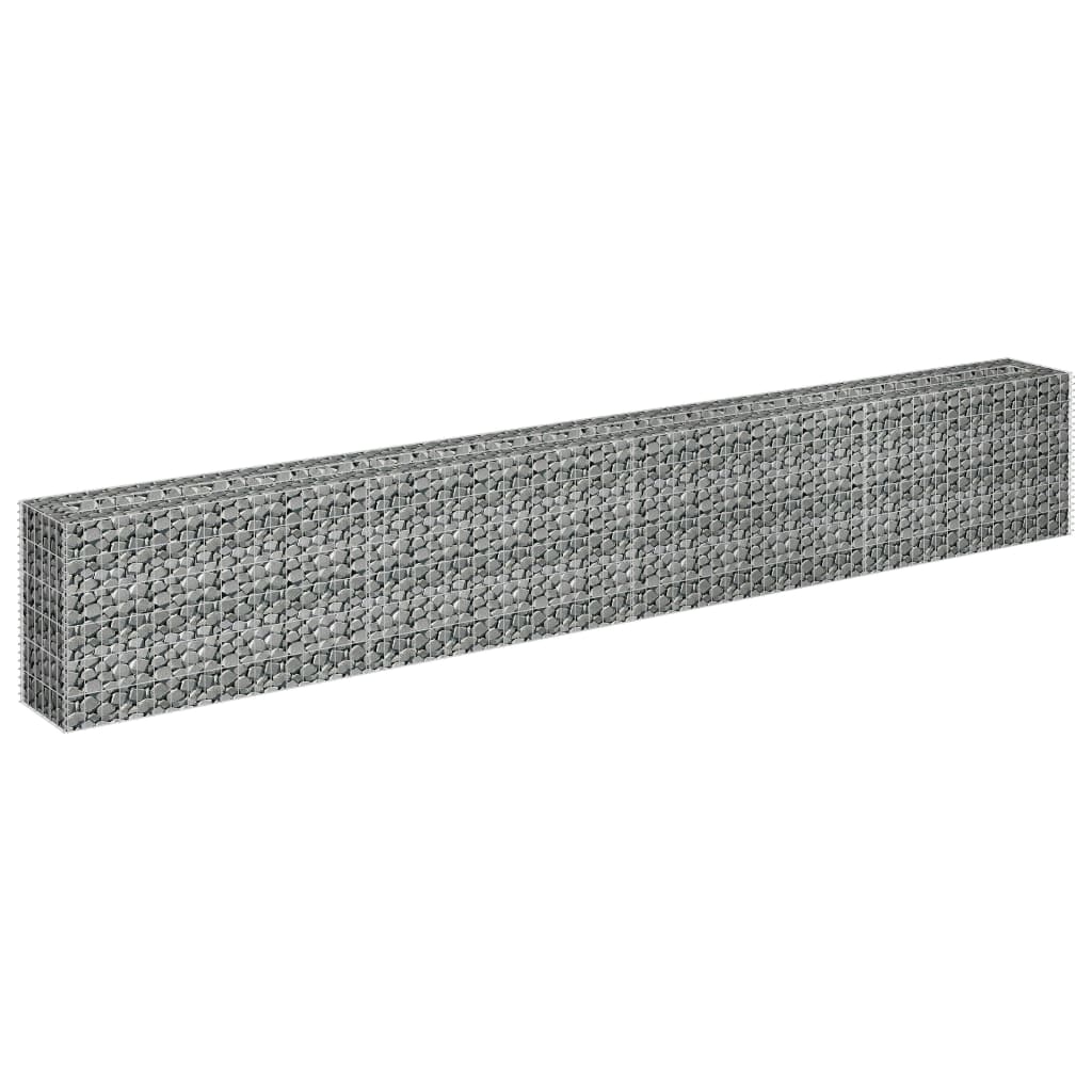 Vidaxl gabion plantenbak verhoogd 360x30x60 cm gegalvaniseerd staal