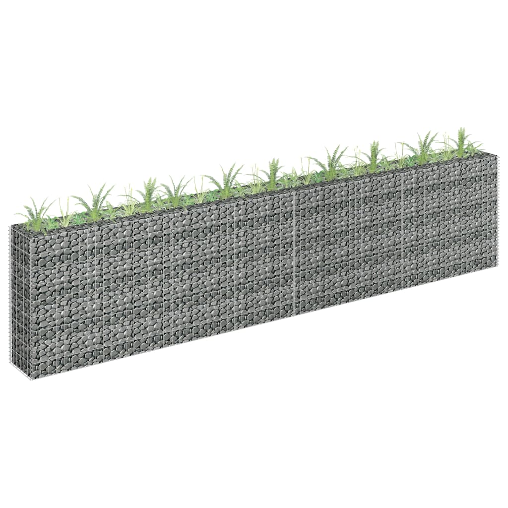 VidaXL Gabion plantenbak verhoogd 360x30x90 cm gegalvaniseerd staal