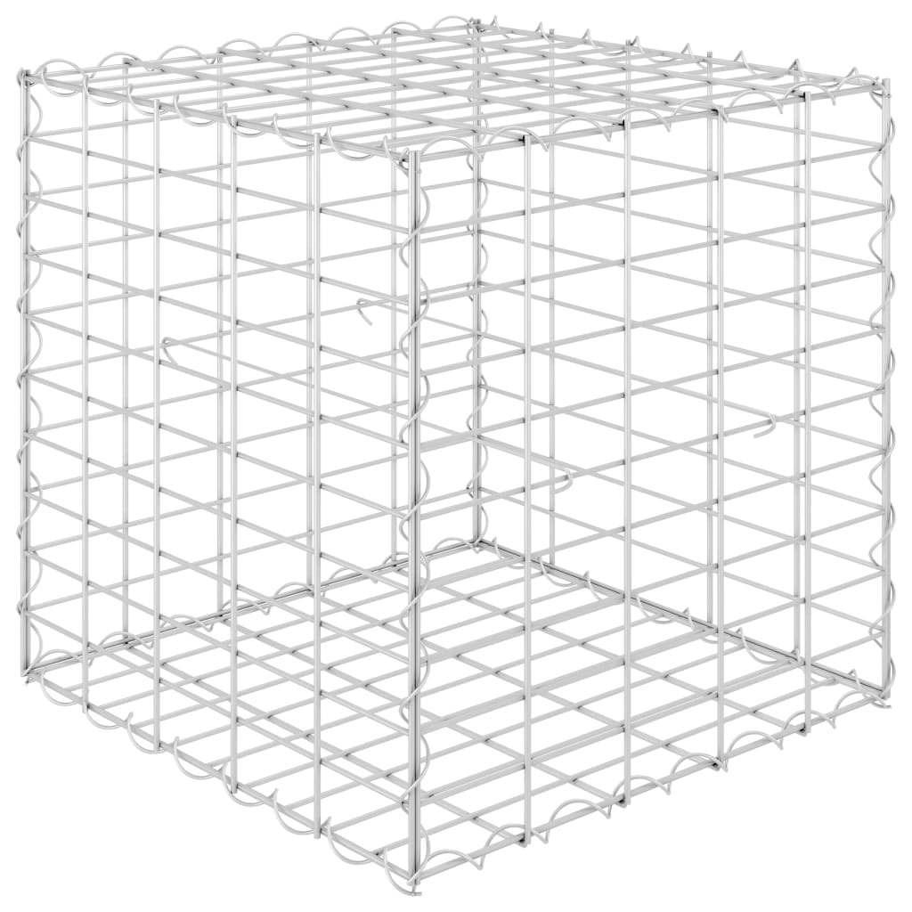 Vidaxl gabion plantenbak verhoogd kubus 50x50x50 cm staaldraad