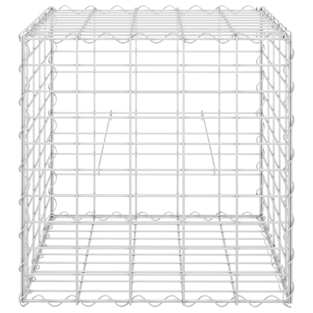 Vidaxl gabion plantenbak verhoogd kubus 50x50x50 cm staaldraad