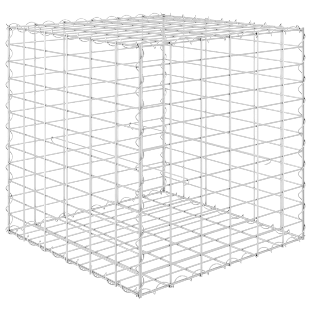 Vidaxl gabion plantenbak verhoogd kubus 60x60x60 cm staaldraad