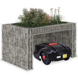 Vidaxl grasmaaieroverkapping met plantenbak 110x80x60cm staaldraad