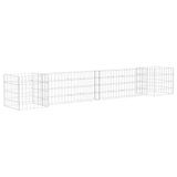 Vidaxl gabion plantenbak h-vormig 260x40x40 cm staaldraad