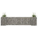 Vidaxl gabion plantenbak h-vormig 260x40x60 cm staaldraad