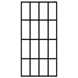 Vidaxl inloopdouchewand 100x195 cm mat gehard glas