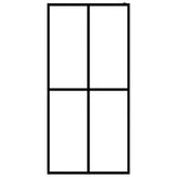 Vidaxl inloopdouchewand 80x195 cm mat gehard glas