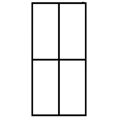 Vidaxl inloopdouchewand 80x195 cm mat gehard glas
