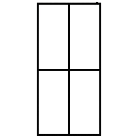 Vidaxl inloopdouchewand 100x195 cm mat gehard glas