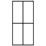 Vidaxl inloopdouchewand 118x190 cm mat gehard glas