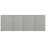 Vidaxl gaatjespanelen wandgemonteerd 4 st 40x58 cm staal