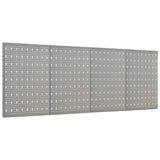 Vidaxl gaatjespanelen wandgemonteerd 4 st 40x58 cm staal