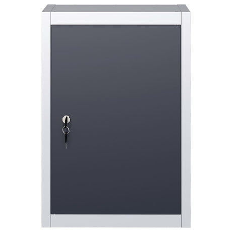 Vidaxl gereedschapskast voor aan de wand metaal grijs en zwart