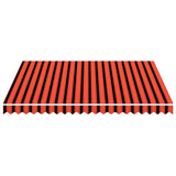 Vidaxl luifeldoek 300x250 cm canvas oranje en bruin