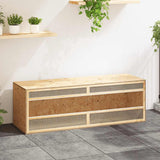 Vidaxl terrarium 144x46x48 cm bewerkt hout