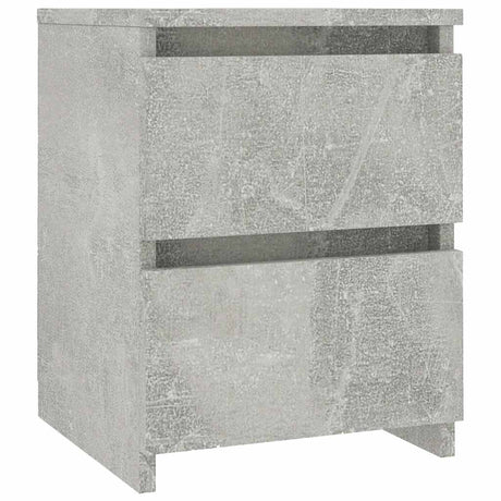 Vidaxl nachtkastje 30x30x40 cm bewerkt hout betongrijs