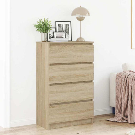 Vidaxl dressoir 60x35x98,5 cm bewerkt hout sonoma eikenkleurig